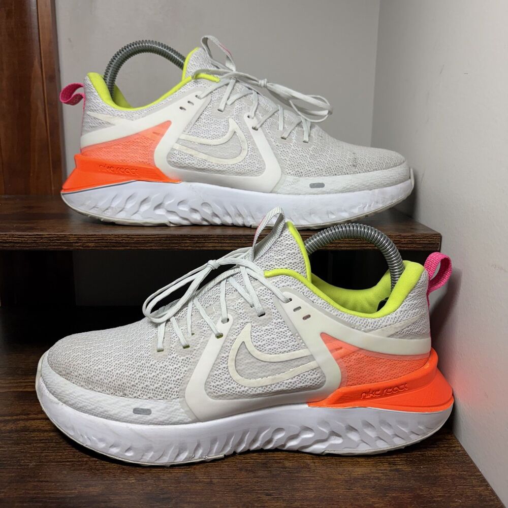 Nike Legend React 2 AT1368-008 Total Orange Running Shoes Womens 8